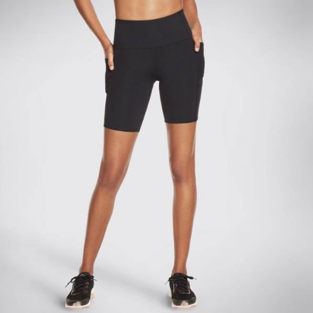 Skechers Womens GO WALK High Waist Walk Short Black Size XL